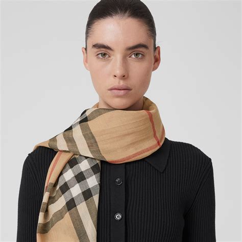 burberry shawl with initials|Women’s Scarves in Silk, Wool & Cashmere .